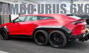 Lamborghini Urus Transformed into a Six-Wheeled Monster