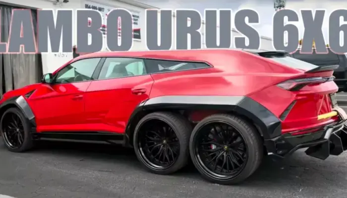 Lamborghini Urus Transformed into a Six-Wheeled Monster